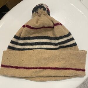 Vintage Burberry Lambswool Beanie Unisex